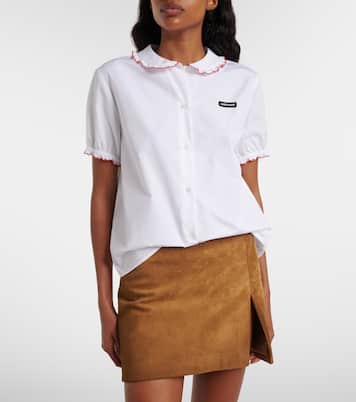 Hemd aus Baumwollpopeline | Miu Miu