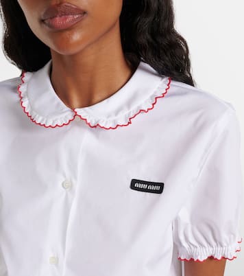 Hemd aus Baumwollpopeline | Miu Miu