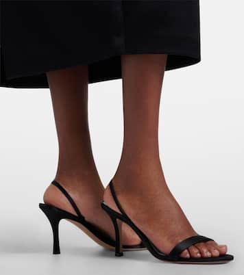 Slingback-Sandalen Ella aus Satin | The Row
