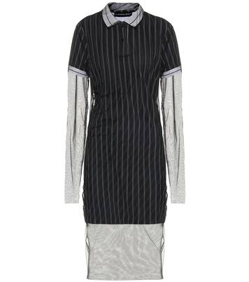 Striped cotton and tulle midi dress | Y/Project