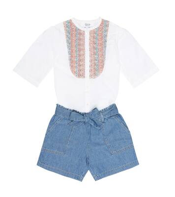 Nili cotton-poplin shirt | Bonpoint