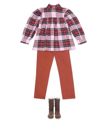 Martha checked cotton top | Morley