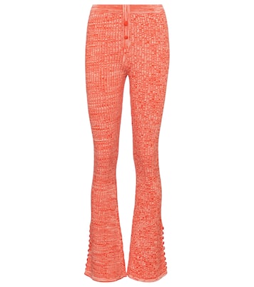 Marl ribbed-knit flared pants | Live The Process