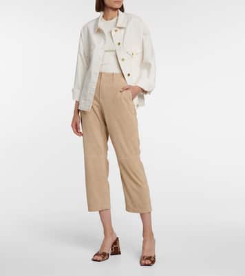 Pantoletten Devon aus Veloursleder | The Attico