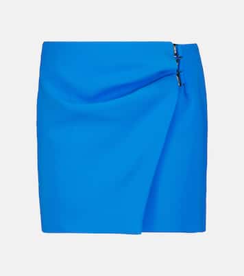 Minifalda de crepé de tiro medio | The Attico