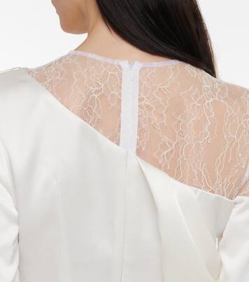 Robe de mariée en dentelle et satin | Rasario