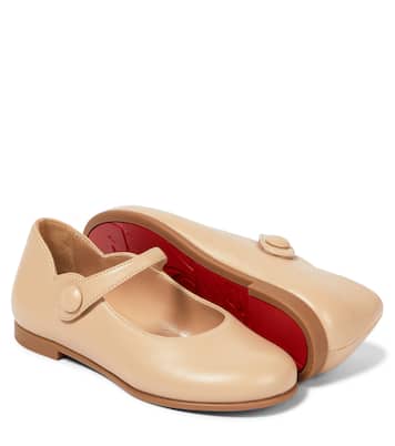 Melodie leather ballet flats | Christian Louboutin Kids