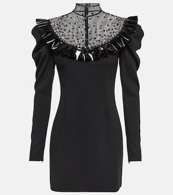 Robe en laine à ornements | Alessandra Rich