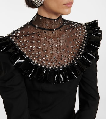 Robe en laine à ornements | Alessandra Rich