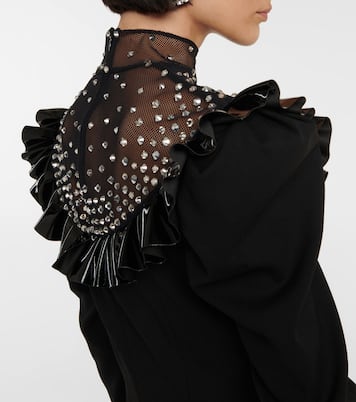 Robe en laine à ornements | Alessandra Rich