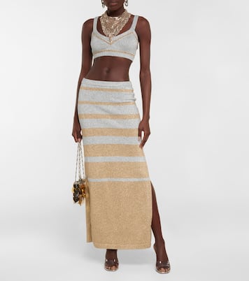 Cropped-Top aus Strick | Rabanne