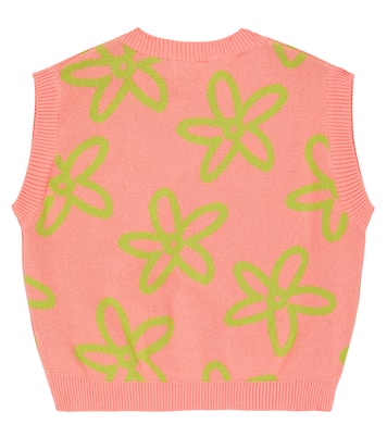 Pull sans manches en coton à fleurs | Jellymallow