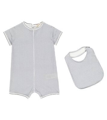Baby - Body e bavaglino Petersham in cotone | Caramel