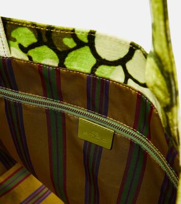 Pegaso leather-trimmed tote bag | Etro