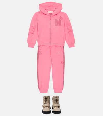 Embellished suede lace-up boots | Monnalisa