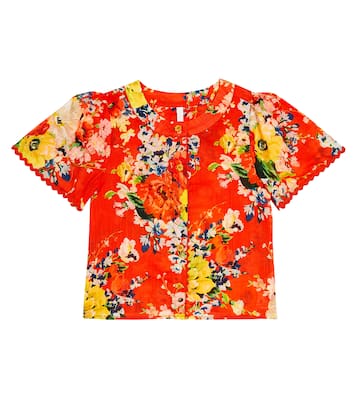Alight floral cotton top | Zimmermann Kids