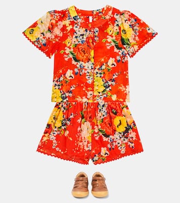 Alight floral cotton top | Zimmermann Kids
