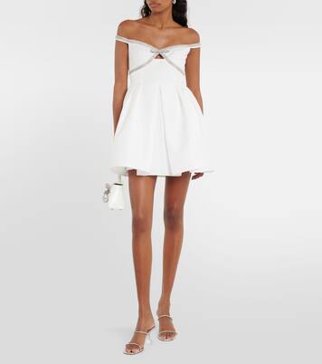 Robe en crêpe à ornements | Self-Portrait