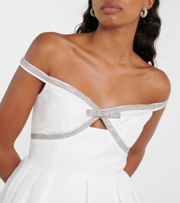 Robe en crêpe à ornements | Self-Portrait