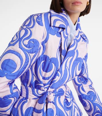 Cappotto imbottito in misto seta e cotone | Dries Van Noten