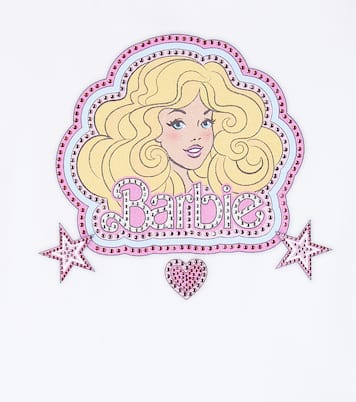 x Barbie® cotton-blend jersey T-shirt | Monnalisa