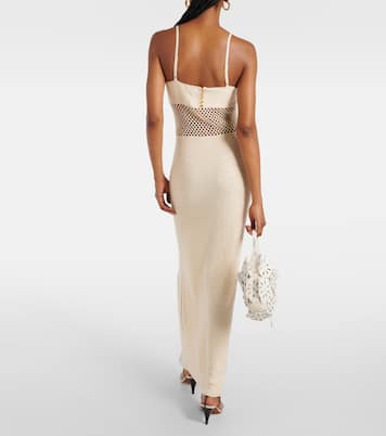 Robe longue Tara en crochet de coton | Staud