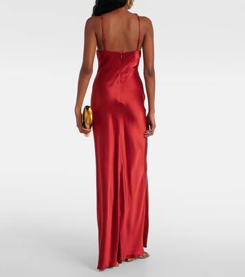 Robe Cadence aus Satin | Staud