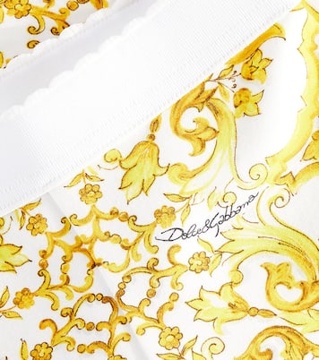 Baby Majolica cotton-blend jersey leggings | Dolce&Gabbana Kids