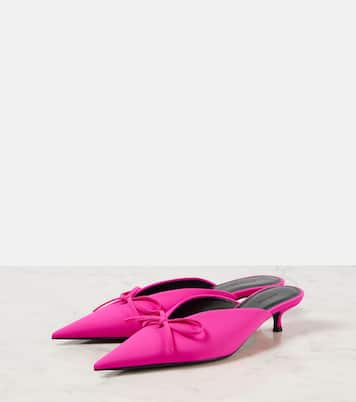 Mules Knife Bow mit Leder | Balenciaga
