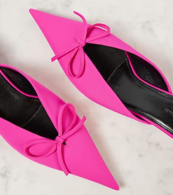 Mules Knife Bow mit Leder | Balenciaga