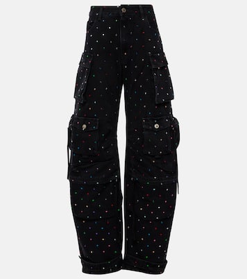 Verzierte High-Rise Cargo-Jeans Fern | The Attico