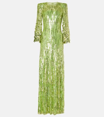 Robe longue Nymph à sequins | Jenny Packham