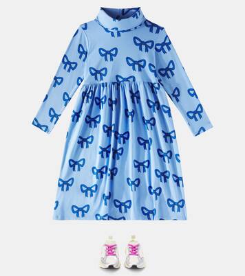 Robe Bow à col roulé en coton mélangé | Mini Rodini