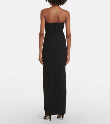 Robe longue en crêpe à fleurs | Roland Mouret
