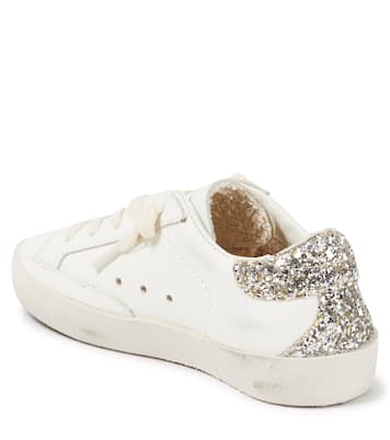 Super Star glitter leather sneakers | Golden Goose Kids