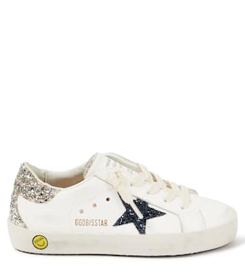 Super Star glitter leather sneakers | Golden Goose Kids