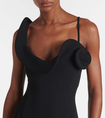 Robe longue en laine mélangée à fleurs | Magda Butrym