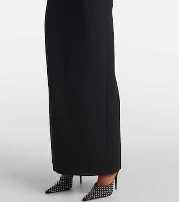 Robe longue en laine mélangée à fleurs | Magda Butrym