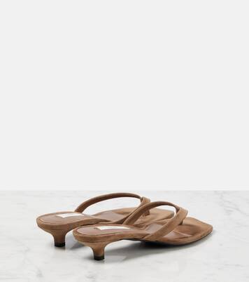 Suede thong sandals | Toteme
