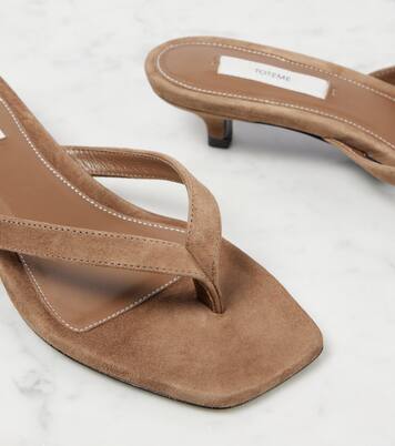 Suede thong sandals | Toteme