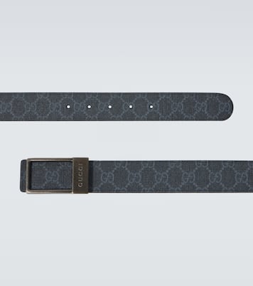 Cintura reversibile in pelle e canvas GG | Gucci