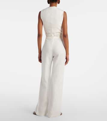 Pantalon ample Ilride en lin à taille haute | Faithfull