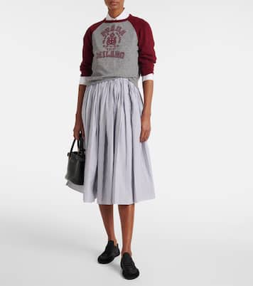Pullover in cashmere con logo | Prada