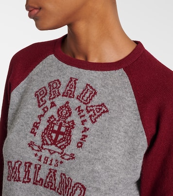 Pullover in cashmere con logo | Prada