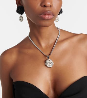 Mini Rose crystal-embellished drop earrings | Magda Butrym