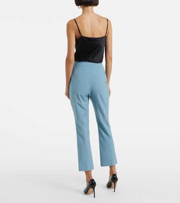 Arte cropped wool-blend slim pants | Veronica Beard