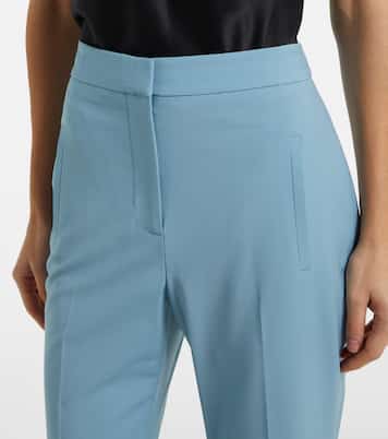 Arte cropped wool-blend slim pants | Veronica Beard