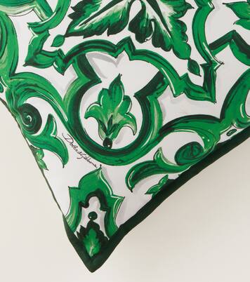 Small silk canvas cushion | Dolce&Gabbana Casa
