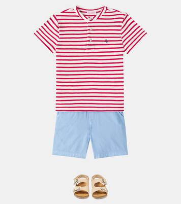 Alcon striped cotton polo shirt | La Coqueta