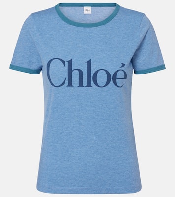Logo cotton-blend jersey T-shirt | Chloé